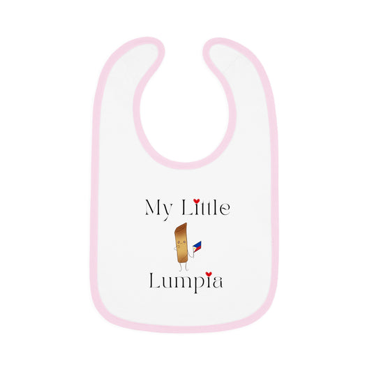 Baby Contrast Trim Jersey Bib - My Little Lumpia