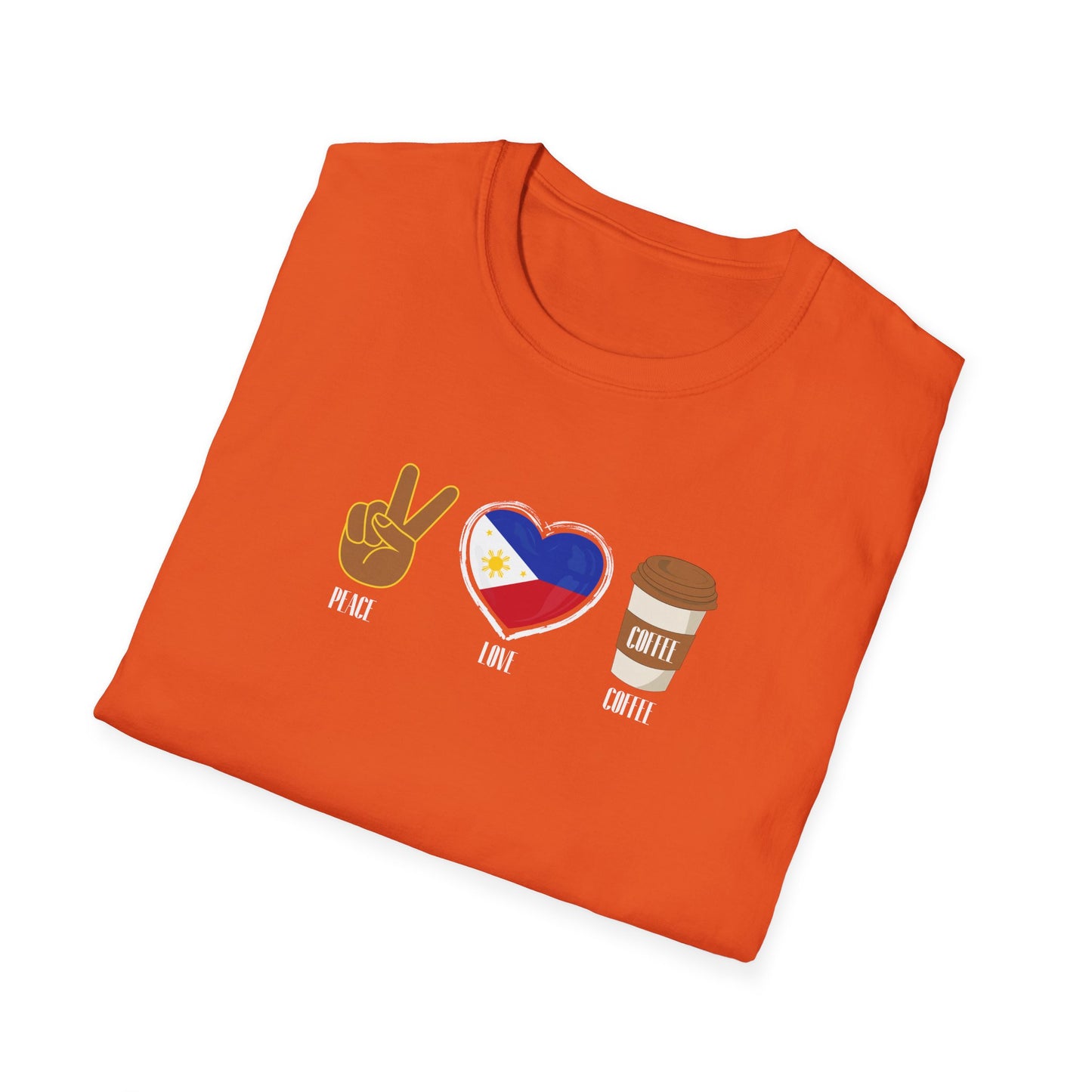 Softstyle T-Shirt Peace Love Coffee