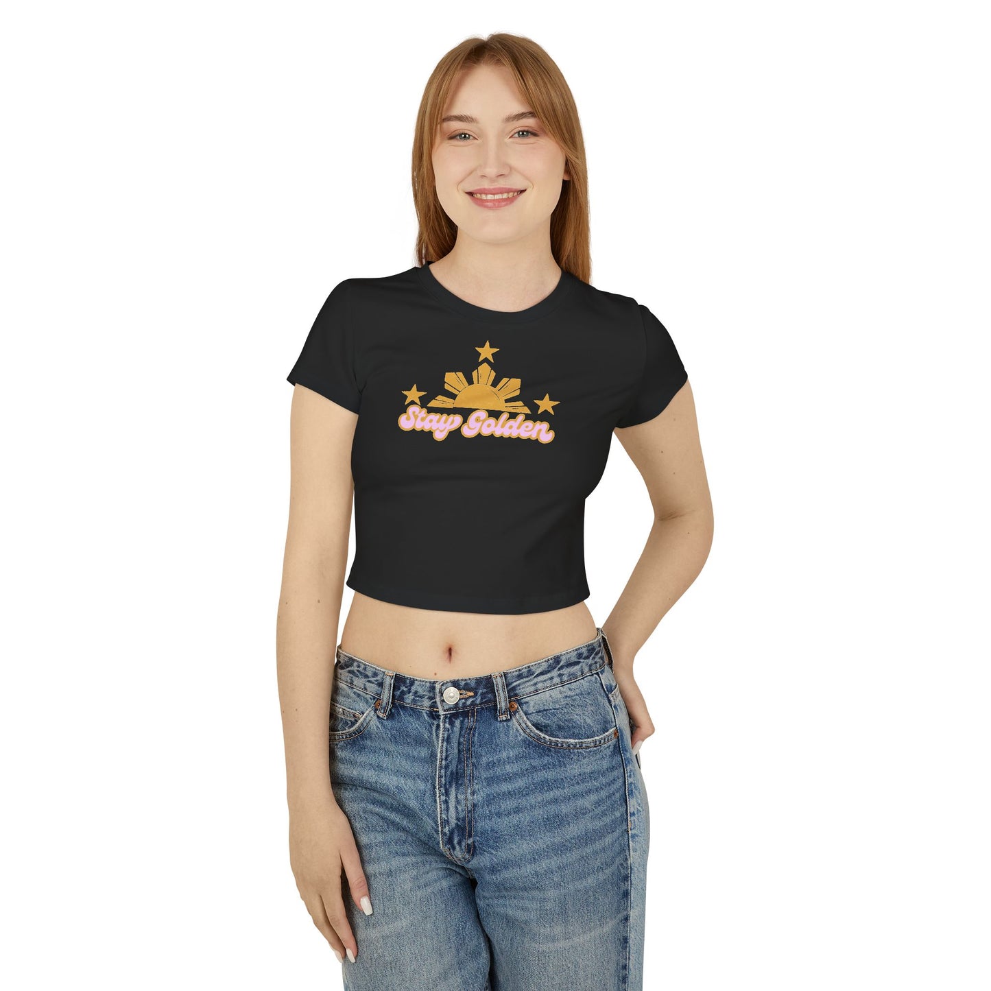 Women's Baby Tee Stay Golden