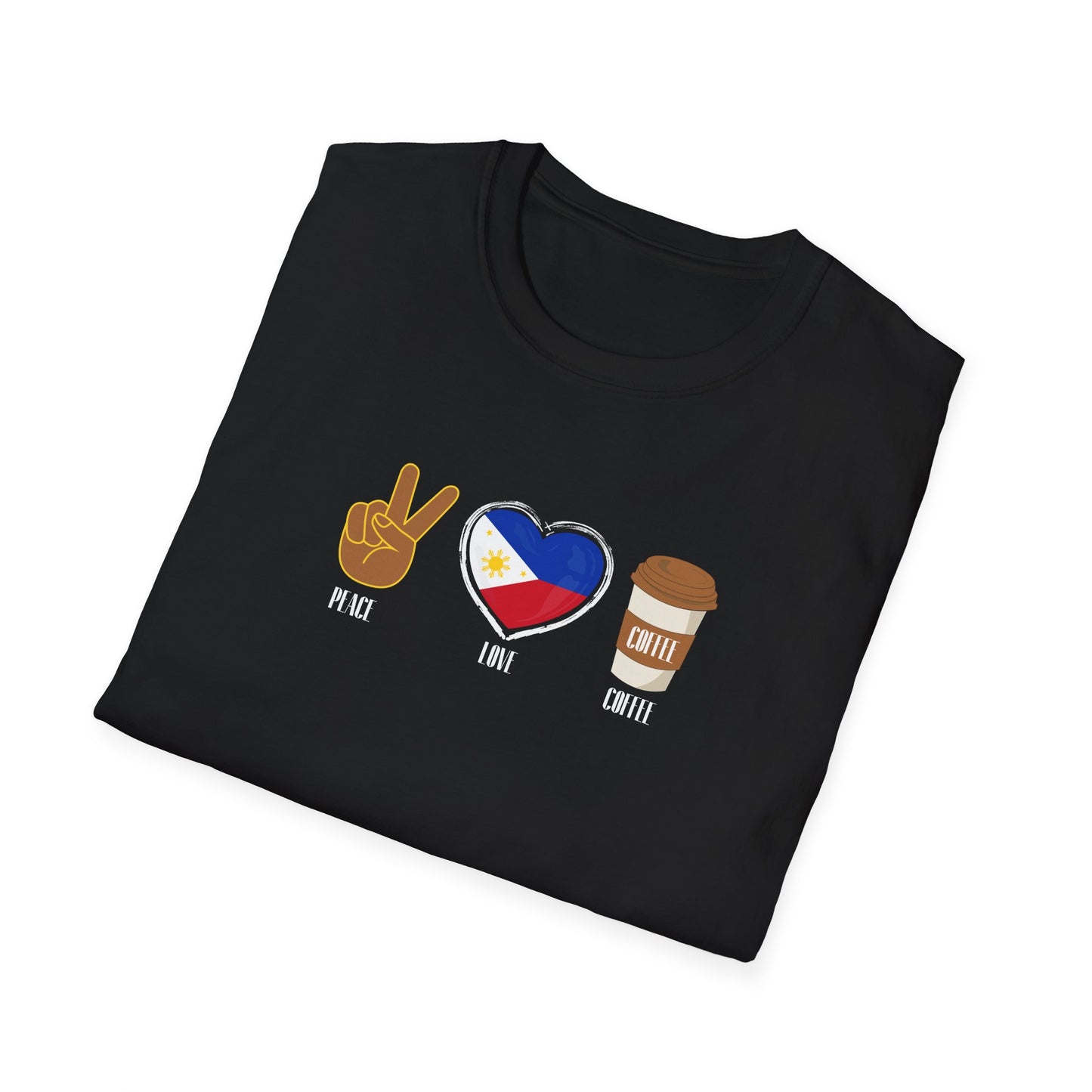 Softstyle T-Shirt Peace Love Coffee