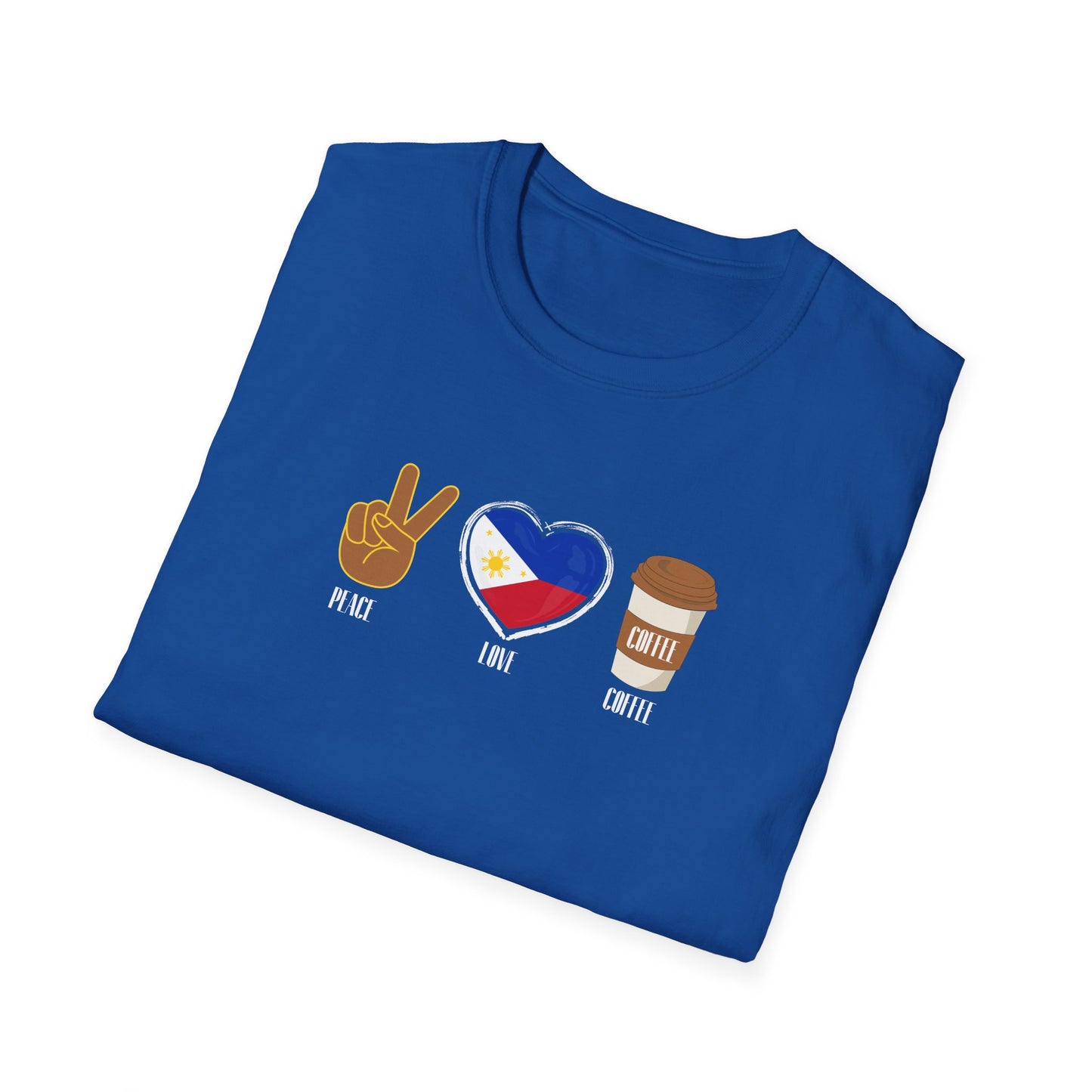 Softstyle T-Shirt Peace Love Coffee