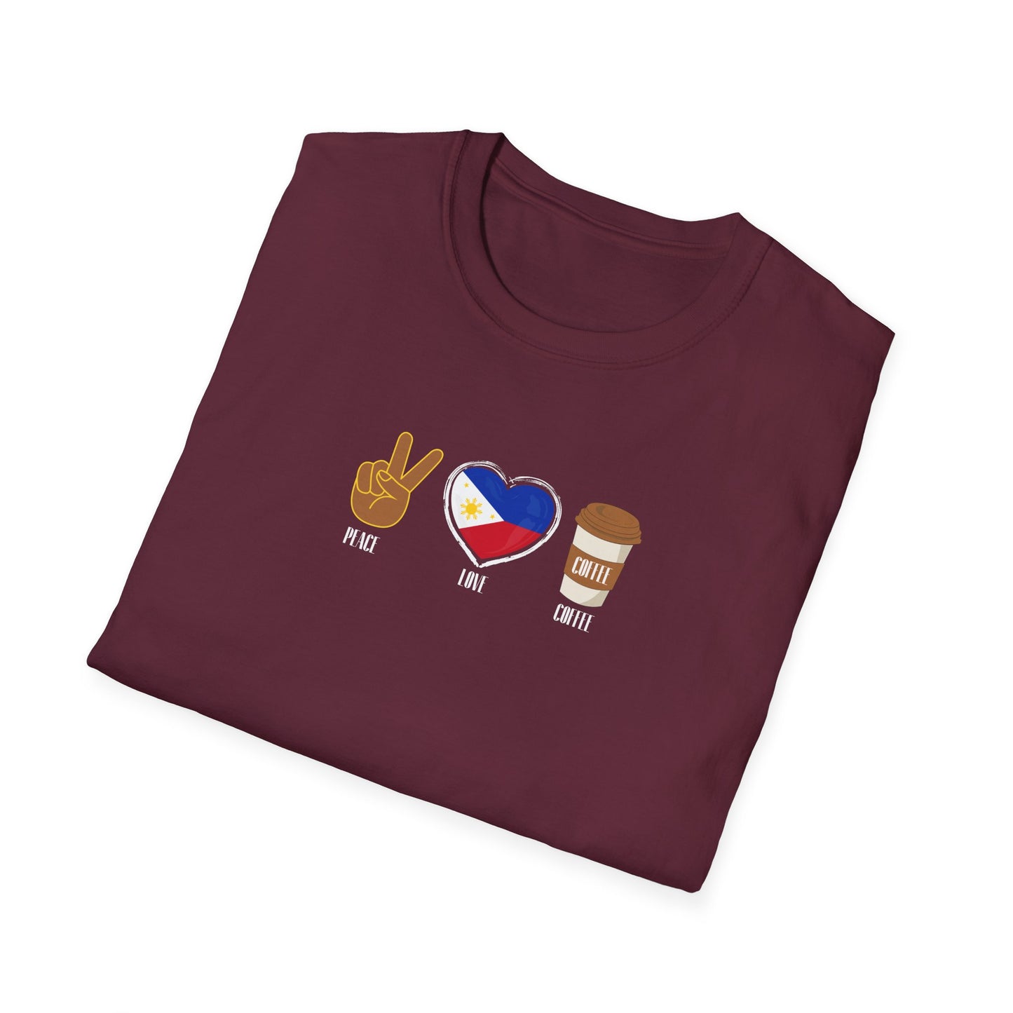 Softstyle T-Shirt Peace Love Coffee