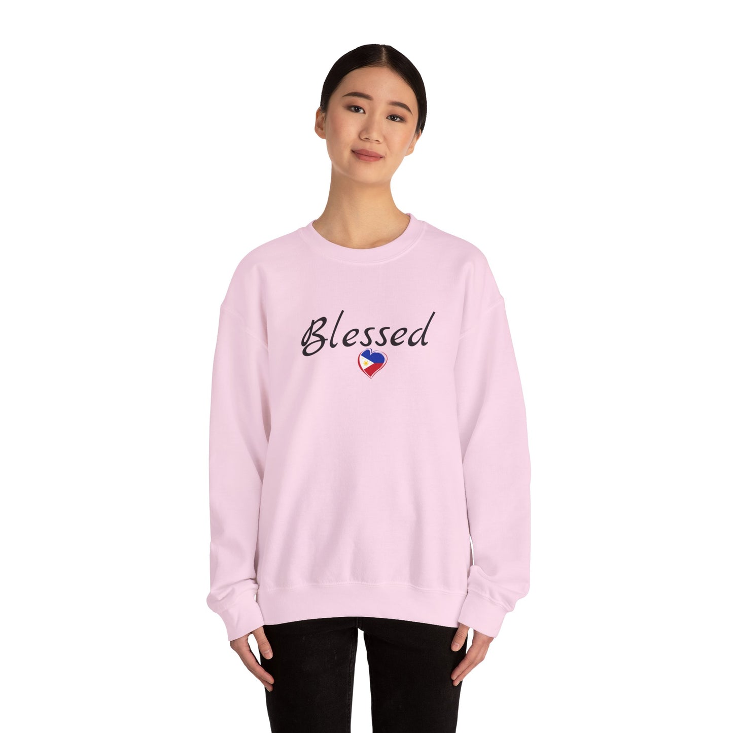 Cozy Crewneck Sweatshirt Blessed