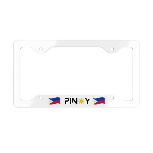 Metal License Plate Frame PINOY